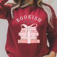 Bookish Girlie Coquette Bow Book Lover Pink Feminine Reader Raglan Sleeve Sweatshirt Heather Dust Bookish Girlie Coquette Bow Book Lover Pink Feminine Reader Raglan Sleeve Sweatshirt Heather Dust