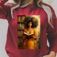 Bookish Melanin Afro Girl Reading Book Bookstore Woman Raglan Sleeve Sweatshirt Heather Dust Bookish Melanin Afro Girl Reading Book Bookstore Woman Raglan Sleeve Sweatshirt Heather Dust