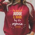 Booklovers Don't Judge A Book By Its Movie Raglan Sleeve Sweatshirt Heather Dust