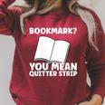 Bookmark Book Reader Raglan Sleeve Sweatshirt Heather Dust Bookmark Book Reader Raglan Sleeve Sweatshirt Heather Dust
