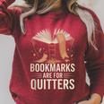 Bookmarks For Quitter Reading Teacher Nerdy Book Raglan Sleeve Sweatshirt Heather Dust Bookmarks For Quitter Reading Teacher Nerdy Book Raglan Sleeve Sweatshirt Heather Dust