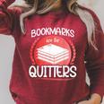 Bookmarks Are For Quitters Reading Reader Book Lover Teacher For Men Women Kids Raglan Sleeve Sweatshirt Heather Dust Bookmarks Are For Quitters Reading Reader Book Lover Teacher For Men Women Kids Raglan Sleeve Sweatshirt Heather Dust