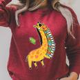 Books & Giraffe Raglan Sleeve Sweatshirt Heather Dust Books & Giraffe Raglan Sleeve Sweatshirt Heather Dust