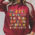 Books Graphic Art Art Books Raglan Sleeve Sweatshirt Heather Dust
