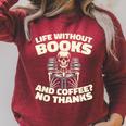 Books Bibliophile Librarian Library Literature Bookworm Raglan Sleeve Sweatshirt Heather Dust