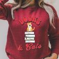 Books And Cats Book Lovers Cat Lovers Teacher Writer Raglan Sleeve Sweatshirt Heather Dust