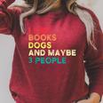 I Like Books Dogs And Maybe 3 People Books & Dogs Raglan Sleeve Sweatshirt Heather Dust I Like Books Dogs And Maybe 3 People Books & Dogs Raglan Sleeve Sweatshirt Heather Dust