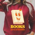 Books Are Friends Bookish Bookstore Library Premium Tri-Blend Raglan Sleeve Sweatshirt Heather Dust Books Are Friends Bookish Bookstore Library Premium Tri-Blend Raglan Sleeve Sweatshirt Heather Dust