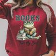 Books Fuel My Soul Raglan Sleeve Sweatshirt Heather Dust