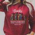 Books Help Introverts Avoid Conversation Raglan Sleeve Sweatshirt Heather Dust