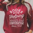 Books Helping Introverts Avoid Conversation Apparel Premium Tri-Blend Raglan Sleeve Sweatshirt Heather Dust