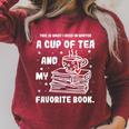 Books Library Reader Raglan Sleeve Sweatshirt Heather Dust
