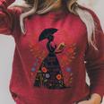 Books Minds Umbrellas Quote Reading Lover Vintage Reader Raglan Sleeve Sweatshirt Heather Dust