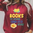 Books The Original Hand Held Device Librarian Read Teacher For Men Women Kids Raglan Sleeve Sweatshirt Heather Dust Books The Original Hand Held Device Librarian Read Teacher For Men Women Kids Raglan Sleeve Sweatshirt Heather Dust