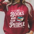 I Like Books More Than People Book Lovers Bookworms Raglan Sleeve Sweatshirt Heather Dust I Like Books More Than People Book Lovers Bookworms Raglan Sleeve Sweatshirt Heather Dust