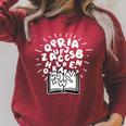 Books Reading Book Lover Alphabet Literature Reader Raglan Sleeve Sweatshirt Heather Dust