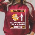 Books Reading Lovers Bookworm Librarian Book Nerd Read Raglan Sleeve Sweatshirt Heather Dust