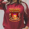 Books Summer Reading 2026 Unearth A Story Dinosaur Raglan Sleeve Sweatshirt Heather Dust Books Summer Reading 2026 Unearth A Story Dinosaur Raglan Sleeve Sweatshirt Heather Dust