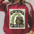 Books My TBR Pile Is My Pot Of Gold Rainbow Bookish Irish Raglan Sleeve Sweatshirt Heather Dust