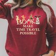 Books Make Time Travel Possible Book Reader Raglan Sleeve Sweatshirt Heather Dust Books Make Time Travel Possible Book Reader Raglan Sleeve Sweatshirt Heather Dust