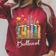 Booktrovert Book Reader Book Nerd Book Reading Lover Raglan Sleeve Sweatshirt Heather Dust