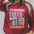 Bookworm For a Bibliophile Book Nerd Raglan Sleeve Sweatshirt Heather Dust