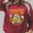Bookworm And Proud Retro Reading Aesthetic Books Library Raglan Sleeve Sweatshirt Heather Dust Bookworm And Proud Retro Reading Aesthetic Books Library Raglan Sleeve Sweatshirt Heather Dust