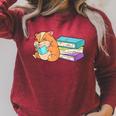 Bookworm Reading Hamster Books Raglan Sleeve Sweatshirt Heather Dust Bookworm Reading Hamster Books Raglan Sleeve Sweatshirt Heather Dust