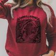 For Bookworm A Secret Book CAVE Frog Girl Mushroom Books Raglan Sleeve Sweatshirt Heather Dust