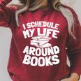 Bookworm Writer Literature Librarian Bibliophile Books Raglan Sleeve Sweatshirt Heather Dust