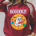 Boooks Ghost Read Book Halloween Teacher Librarian Men Women Raglan Sleeve Sweatshirt Heather Dust Boooks Ghost Read Book Halloween Teacher Librarian Men Women Raglan Sleeve Sweatshirt Heather Dust