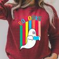 Booooks Boo Books Halloween Librarian Reading Lover Bookworm Raglan Sleeve Sweatshirt Heather Dust