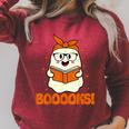Booooks Ghost Boo Read Books Library Teacher Halloween Cute For Men Women Kids Raglan Sleeve Sweatshirt Heather Dust Booooks Ghost Boo Read Books Library Teacher Halloween Cute For Men Women Kids Raglan Sleeve Sweatshirt Heather Dust