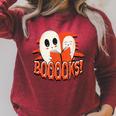 BOOOOKS Halloween Author Reading Of History Books Raglan Sleeve Sweatshirt Heather Dust BOOOOKS Halloween Author Reading Of History Books Raglan Sleeve Sweatshirt Heather Dust