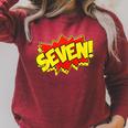 Boy Seven Superhero Comic Book Hero 7th Birthday Boy 7 Years Raglan Sleeve Sweatshirt Heather Dust Boy Seven Superhero Comic Book Hero 7th Birthday Boy 7 Years Raglan Sleeve Sweatshirt Heather Dust