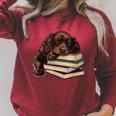 Boykin Spaniel Books Dog Breed Graphic Raglan Sleeve Sweatshirt Heather Dust Boykin Spaniel Books Dog Breed Graphic Raglan Sleeve Sweatshirt Heather Dust