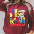 Bro Did You Even Return Your Books Librarian School Raglan Sleeve Sweatshirt Heather Dust