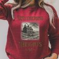 Bronte Novel Wuthering Heights Moorland Gothic Book Cover Raglan Sleeve Sweatshirt Heather Dust Bronte Novel Wuthering Heights Moorland Gothic Book Cover Raglan Sleeve Sweatshirt Heather Dust