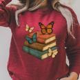 Butterflies And Books Cute Butterfly Raglan Sleeve Sweatshirt Heather Dust Butterflies And Books Cute Butterfly Raglan Sleeve Sweatshirt Heather Dust