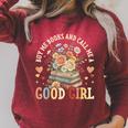 Buy Me Books And Call Me a Good Girl Reading Bookworm Raglan Sleeve Sweatshirt Heather Dust Buy Me Books And Call Me a Good Girl Reading Bookworm Raglan Sleeve Sweatshirt Heather Dust