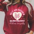 Buy Me Books And Tell Me I'm Pretty Coquette Book Lover Raglan Sleeve Sweatshirt Heather Dust