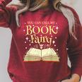 You Can Call Me Book Fairy Librarian Vintage Raglan Sleeve Sweatshirt Heather Dust