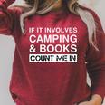 Camping And Books RV Outdoor Camper Raglan Sleeve Sweatshirt Heather Dust Camping And Books RV Outdoor Camper Raglan Sleeve Sweatshirt Heather Dust