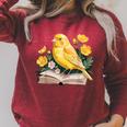 Canary Bird Floral Book Yellow Bird Reading Bookish Teacher Raglan Sleeve Sweatshirt Heather Dust Canary Bird Floral Book Yellow Bird Reading Bookish Teacher Raglan Sleeve Sweatshirt Heather Dust