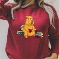 Capybara Reading Books Raglan Sleeve Sweatshirt Heather Dust
