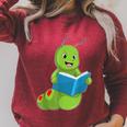Caterpillar Book Raglan Sleeve Sweatshirt Heather Dust