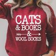 Cats And Books And Wool Socks Raglan Sleeve Sweatshirt Heather Dust Cats And Books And Wool Socks Raglan Sleeve Sweatshirt Heather Dust