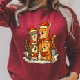 Cats Reading Books Christmas Tree Raglan Sleeve Sweatshirt Heather Dust Cats Reading Books Christmas Tree Raglan Sleeve Sweatshirt Heather Dust
