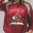 Chapter 10th Birthday Bookworm 10 Years Old For Book Lovers Raglan Sleeve Sweatshirt Heather Dust Chapter 10th Birthday Bookworm 10 Years Old For Book Lovers Raglan Sleeve Sweatshirt Heather Dust