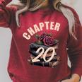 Chapter 20 20th Birthday Women Book Lovers Its My Birthday Premium Tri-Blend Raglan Sleeve Sweatshirt Heather Dust